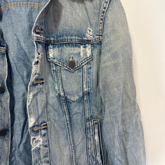 Able Light Blue Distressed Denim Jacket - Picture 11 of 14